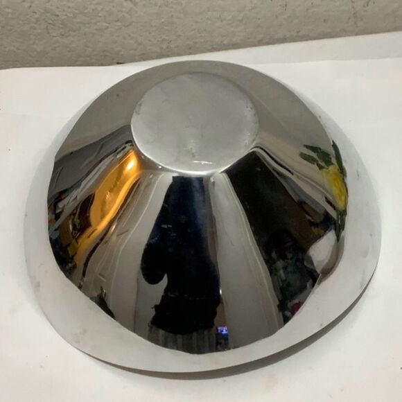 Nambe 528 Triangle Three Cornered Bowl Vintage 1967 - Picture 3 of 4